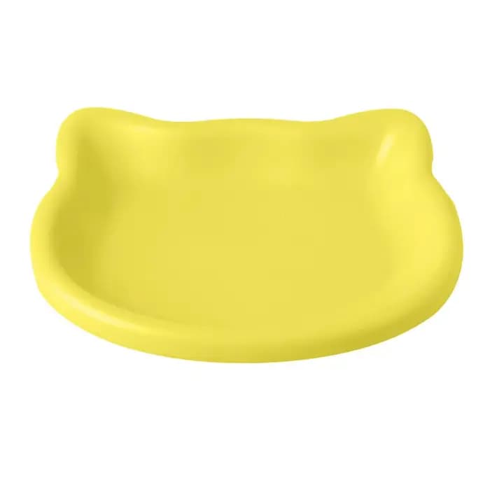 1 bol pour animaux de compagnie en forme de chat, design animal mignon de couleur pastel, plat antid