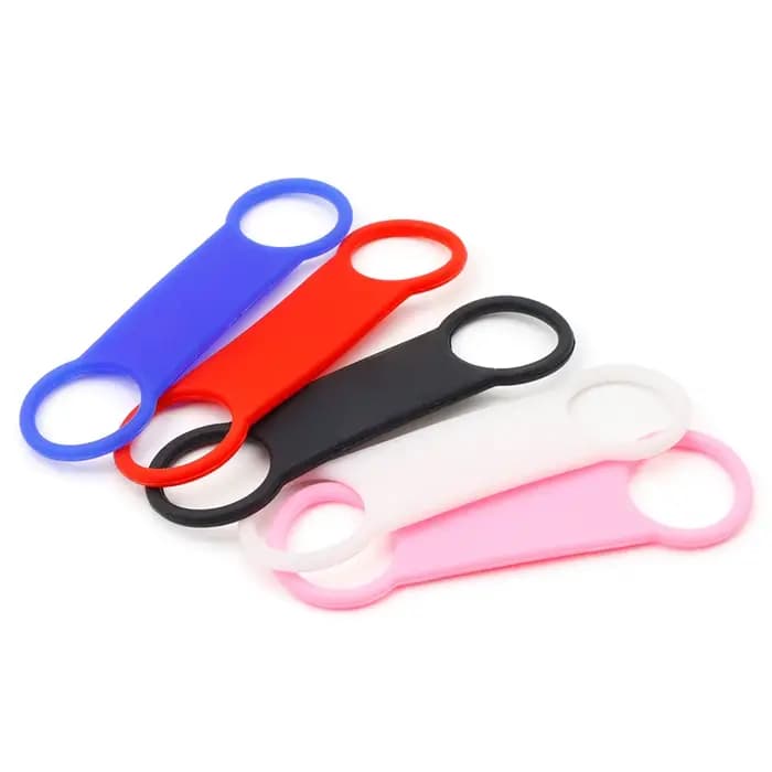 Plaque signalétique en silicone vierge pour animaux de compagnie, collier assressenti, caoutchouc co