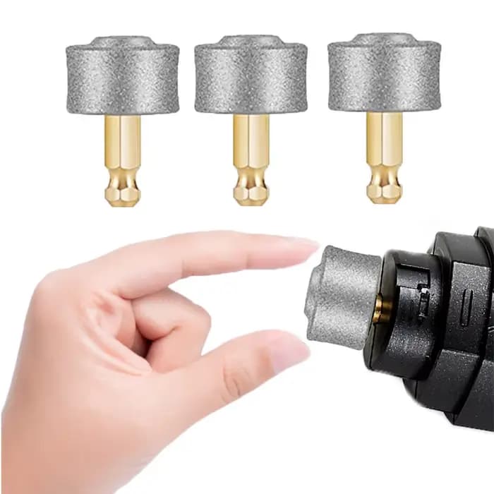 3/5 pièces chiens électrique polisseuse à ongles roue remplacement tête de meulage broyeur à ongles 