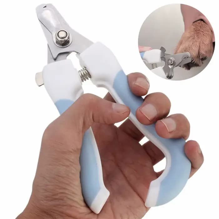 Coupe-ongles professionnel pour animaux de compagnie, en acier inoxydable, bicolore, pour chien et c