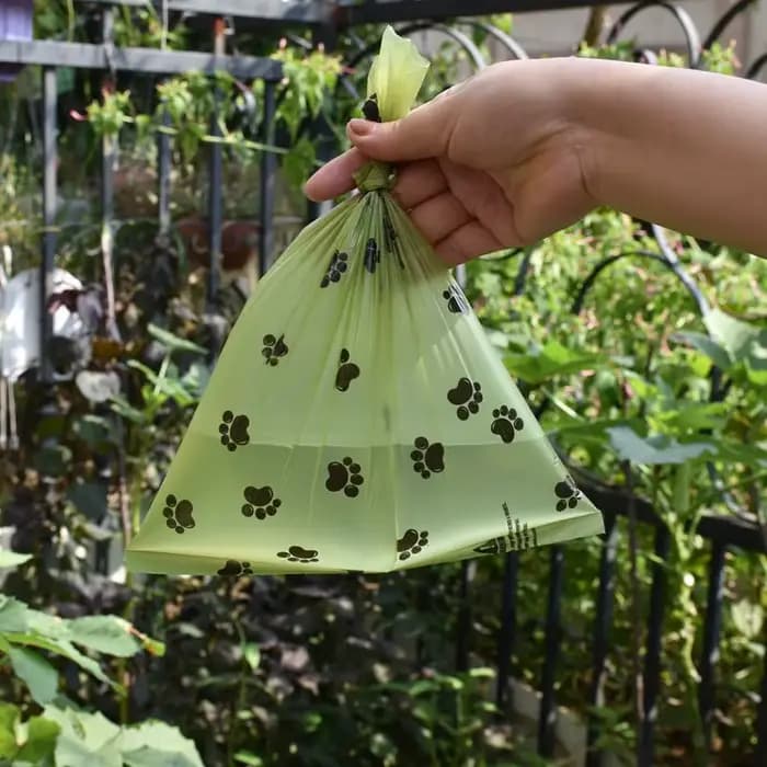 1/42 rouleau sac poubelle biodégradable pour animaux de compagnie sacs de merde de chien en vrac sac