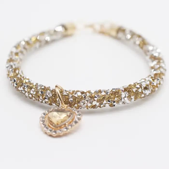 Collier en forme de cœur en cristal pour chien, avec strass scintillants, breloques pour petits chie