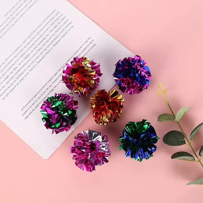 Boule de papier sonnerie de 5.5cm, 10 paquets, jouets pour animaux de compagnie, produits interactif