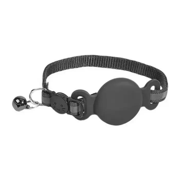 Collier anti-perte en silicone pour chat, étanche, réglable, avec support GPS et clochette, étui de 