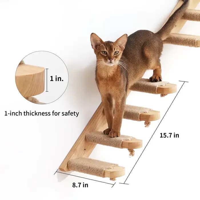 Étagères murales pour arbre à chat, 1 pièce, poteau à gratter pour plate-forme de saut pour chat et 