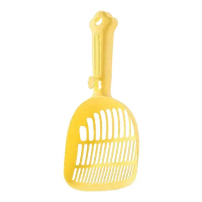 Pelle à litière pour chat en plastique, trous fins, construction durable, pelle de nettoyage pour ex