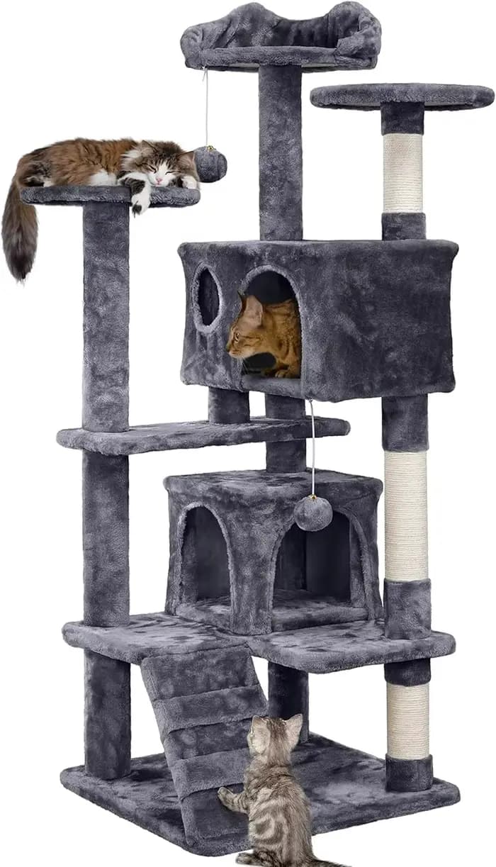 Arbre à chat, mobilier de luxe, griffoir pour chatons, maison pour animaux de compagnie, jeu