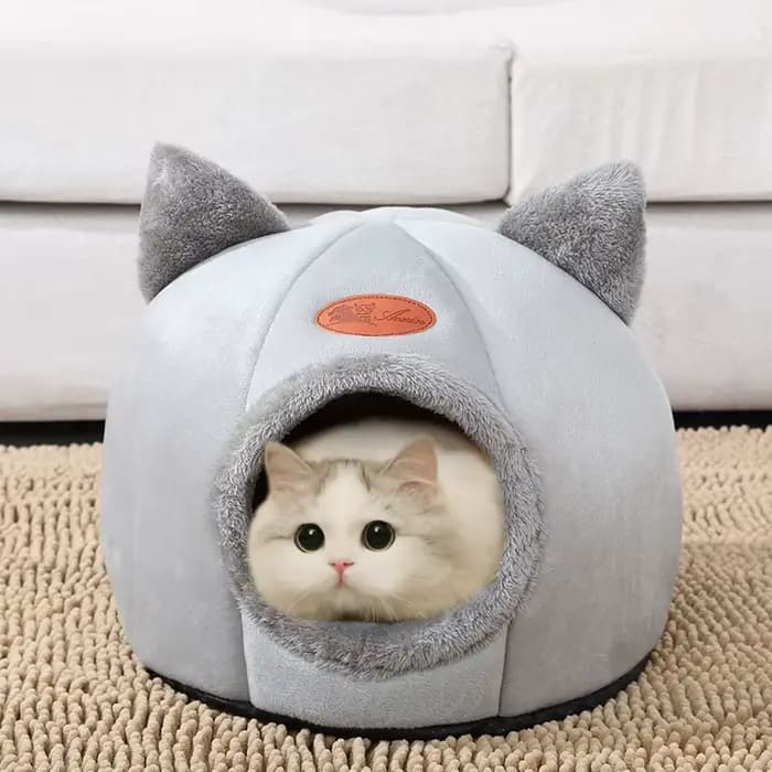 Nouveau confort de sommeil profond en hiver lit de chat tapis de glace panier petit chien maison pro