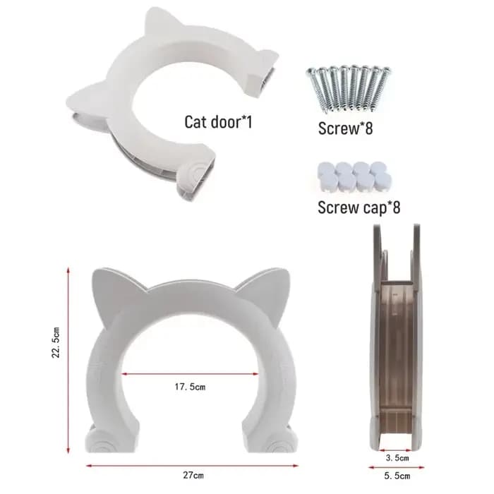 Porte pour chat chien trou Direction d'accès jouet contrôlable pour l'entraînement des animaux de co
