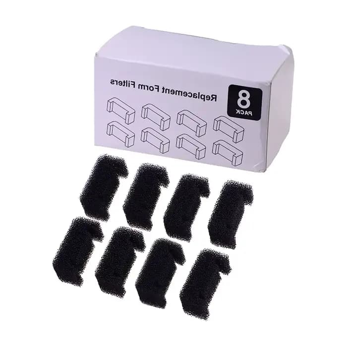 Filtre éponge noir pour fontaine d'eau de remplacement pour chat et chien, 8 pièces, filtre en mouss