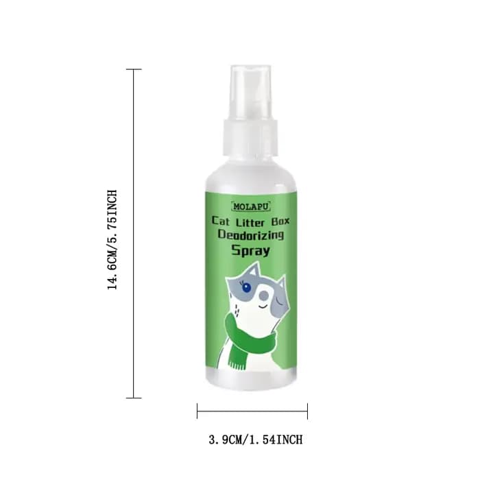 Spray désodorisant pour litière pour chats - Désodorisant multi-usages pour chats et litières, élimi