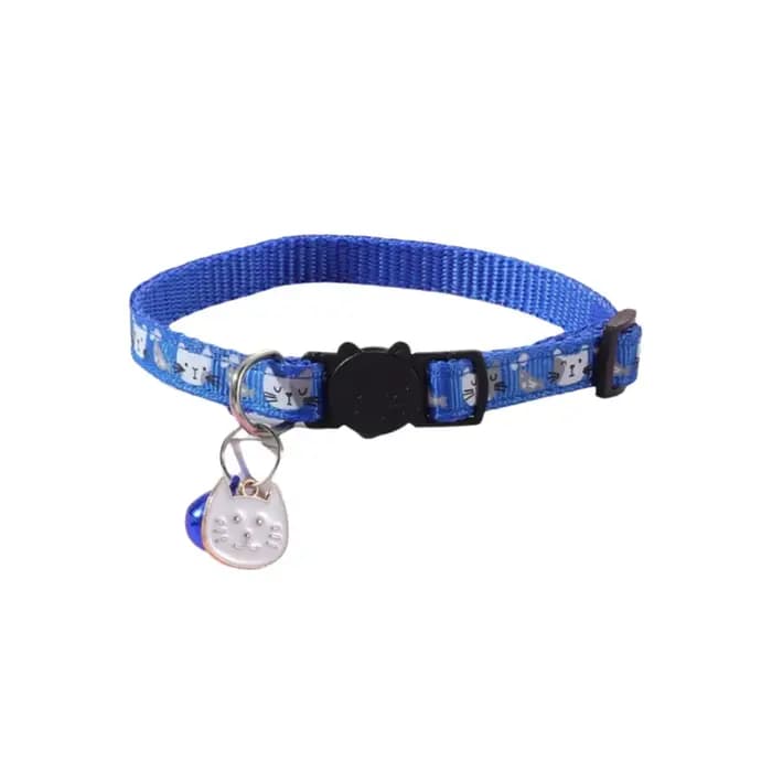 Collier réglable pour chat avec boucle de sécurité à dégagement rapide, anti-étranglement, motif cha