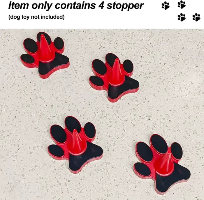 Nouveau jouet pour chien, support rouge, bouchon, arrête les déversements de nourriture liquide, Com