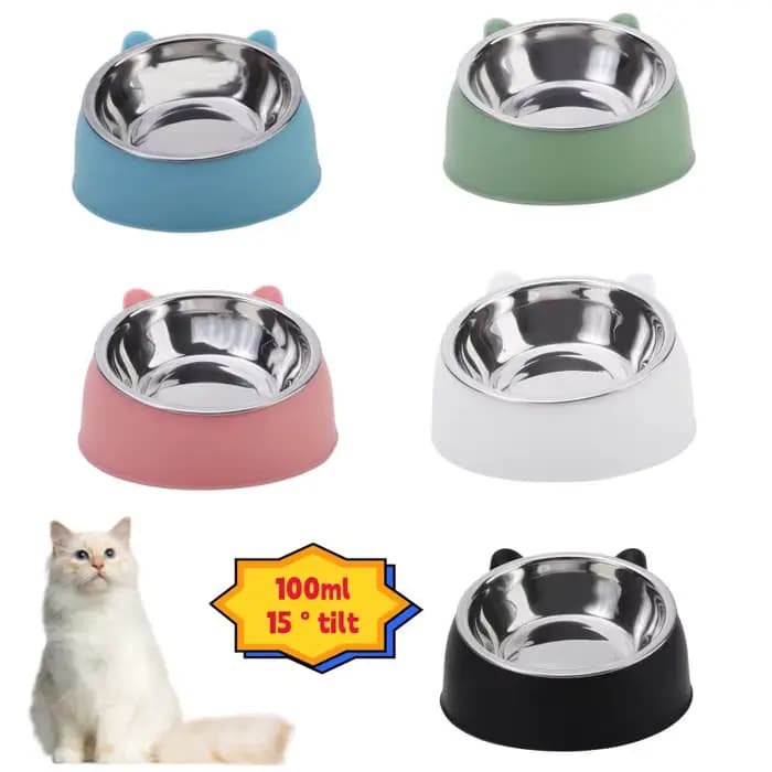 Bols en acier inoxydable pour chat, Base antidérapante, pour animaux de compagnie, chiot, chien, man