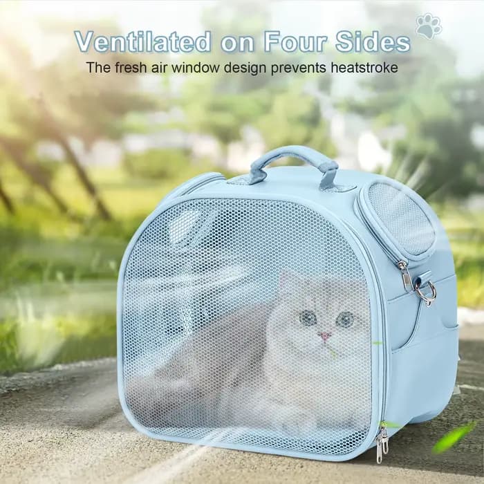 Transporteur pour animaux de compagnie, sac à dos portable approuvé par la compagnie aérienne pour c