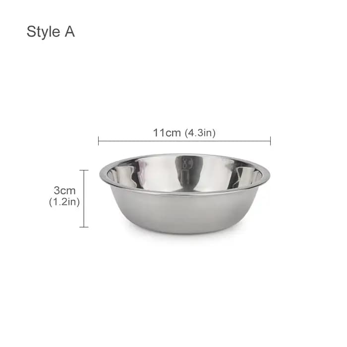 Bol en métal pour chien et chat, bol en acier inoxydable pour animaux de compagnie, bol à boire pour