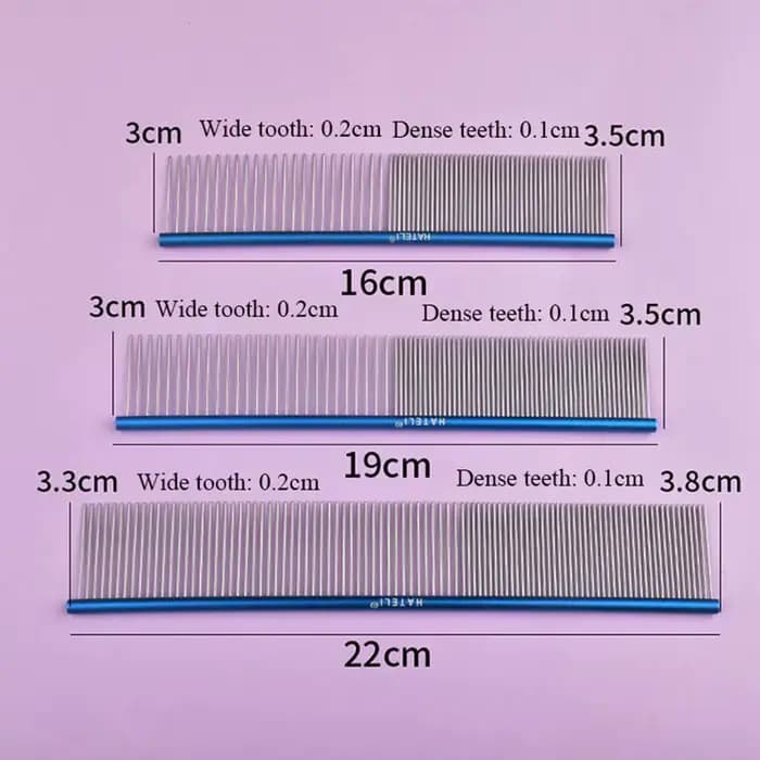 Peigne de toilettage en acier inoxydable pour animaux de compagnie, longue optique, brosse d'épilati
