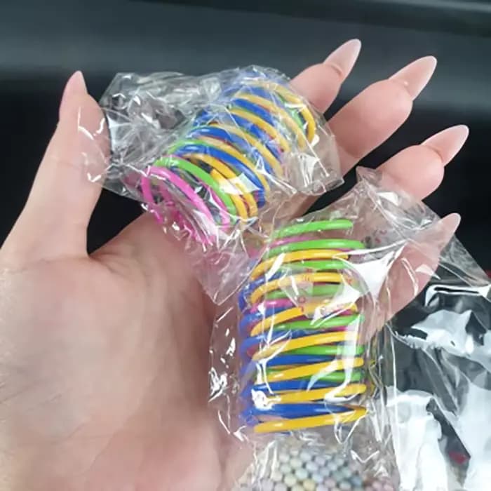 Jouets pour chaton, large et Durable, calibre lourd, jouet de printemps pour chat, ressorts colorés,