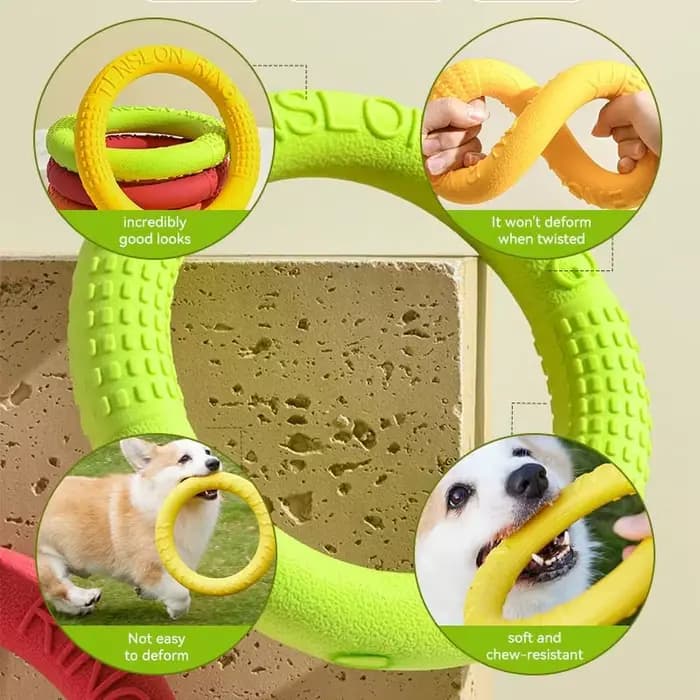 Jouets flottants pour animaux de compagnie, disque volant, anneau d'entraînement, jouet coule, extra