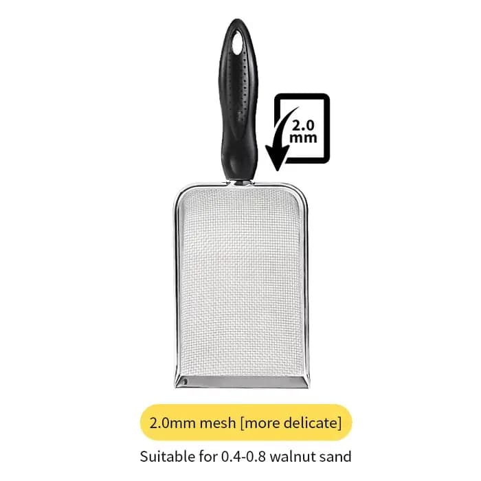 Pelle à litière pour chat en acier inoxydable, pelle à substrat pour reptiles, nettoyage des excréme
