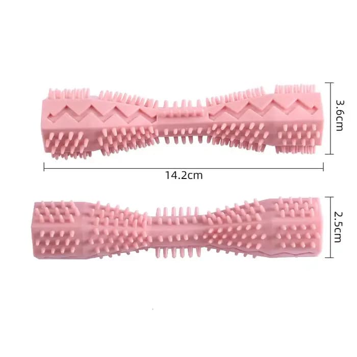 Brosse à dents pour chien, jouet à mâcher Durable, bâton en caoutchouc souple, Point de nettoyage de