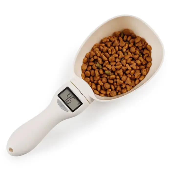 Outil de mesure électronique bol d'alimentation pour chien et chat cuillère à mesurer balance alimen