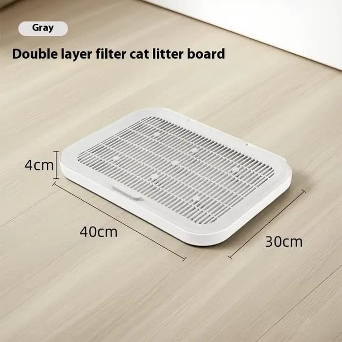 1 tapis filtrant pour litière pour chat à haute efficacité |   Conception double couche avec fond Gr