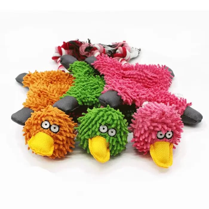 Jouets en peluche de canard créatifs et amusants pour chiens, avec corde, entraînement Durable, grin