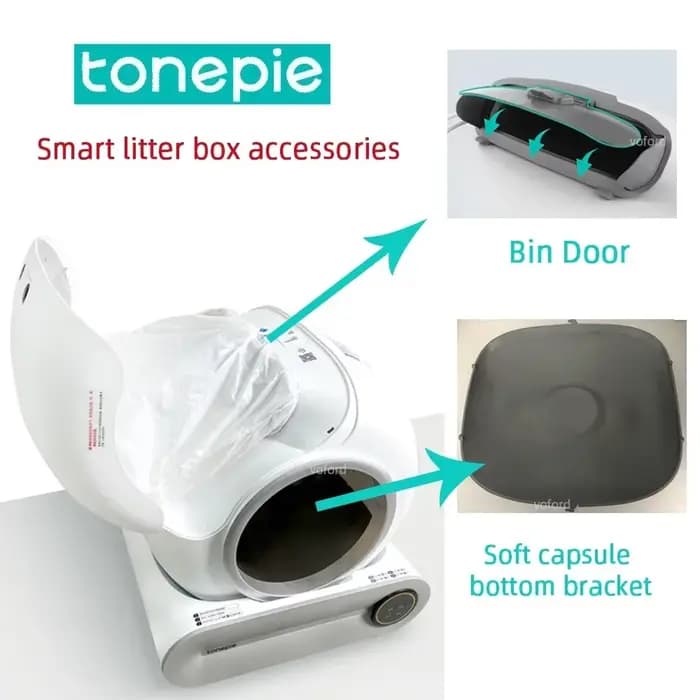 Accessoires pour litière automatique VOFORD, capuchon de fond avec trou d'aération, bouchon en caout