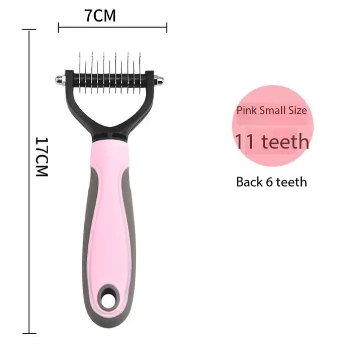 (1PC) Peigne de toilettage pour animaux de compagnie - Choisissez 11 ou 17 dents - Brosse démêlante 