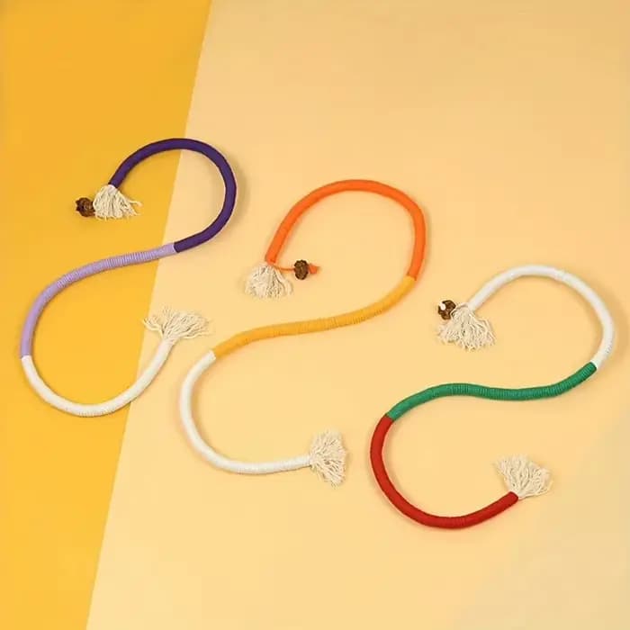 Silvervine-Jouet coule pour chat, ULmolaire en coton, bouche propre, jeu pour chaton