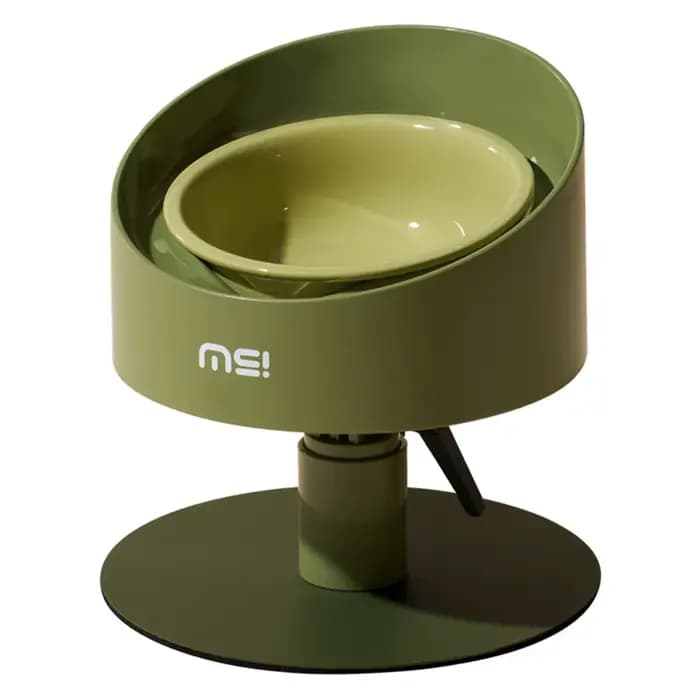 Bol de nourriture pour chat bol en céramique réglable pour chat Protection du cou antidérapante bol 