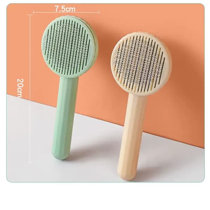 Peigne d'épilation pour animaux de compagnie, brosse autonettoyante pour chat, brosse coulissante po