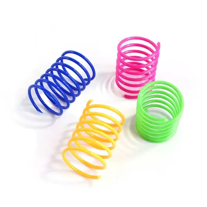Jouets pour chaton, large et Durable, calibre lourd, jouet de printemps pour chat, ressorts colorés,