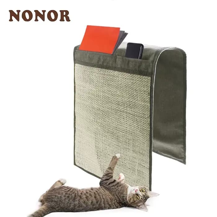 Nonor-Grattoir à patte de chat en sisal, planche en polymères, jouet aiguisé, canapé grattoir, prote