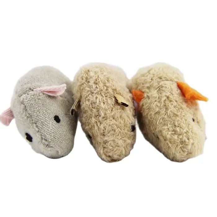 3 pièces nouvelle peluche Simulation souris chat jouet résistance aux morsures peluche souris chat a
