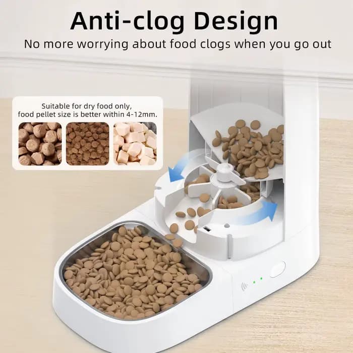 ROJECO mangeoire automatique pour chat animal de compagnie intelligent WiFi distributeur de croquett
