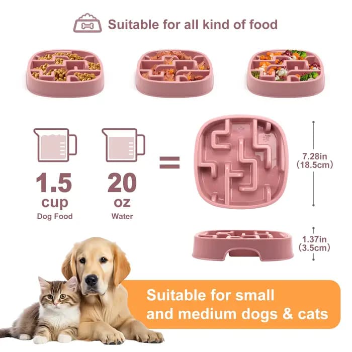 Fournitures pour animaux de compagnie chien chat Anti étouffement alimentation bols de nourriture ch