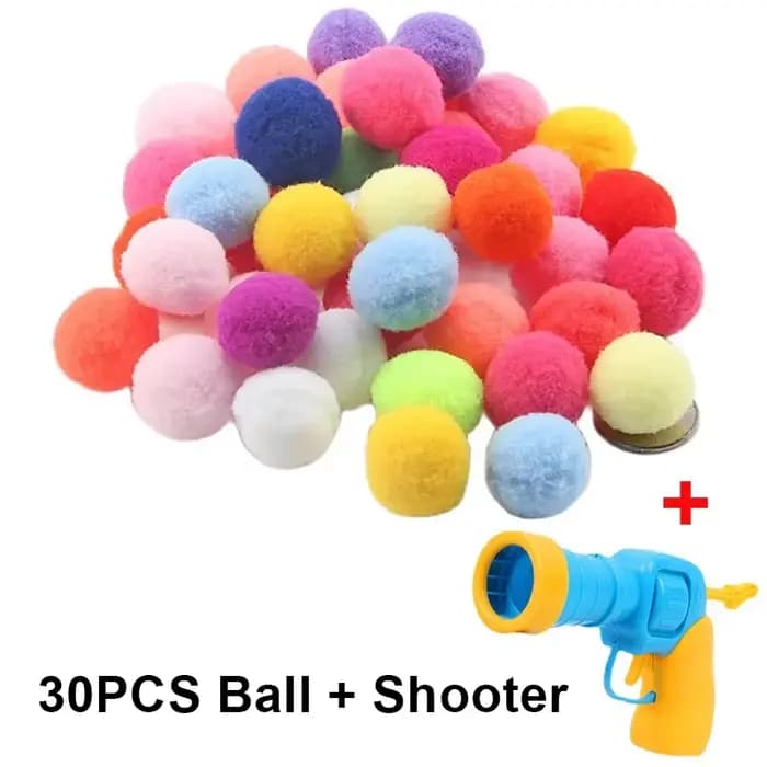Jouet interactif pour chat, lanceur d'entraînement, mini pistolet créatif pour chaton, jeu de tir, b
