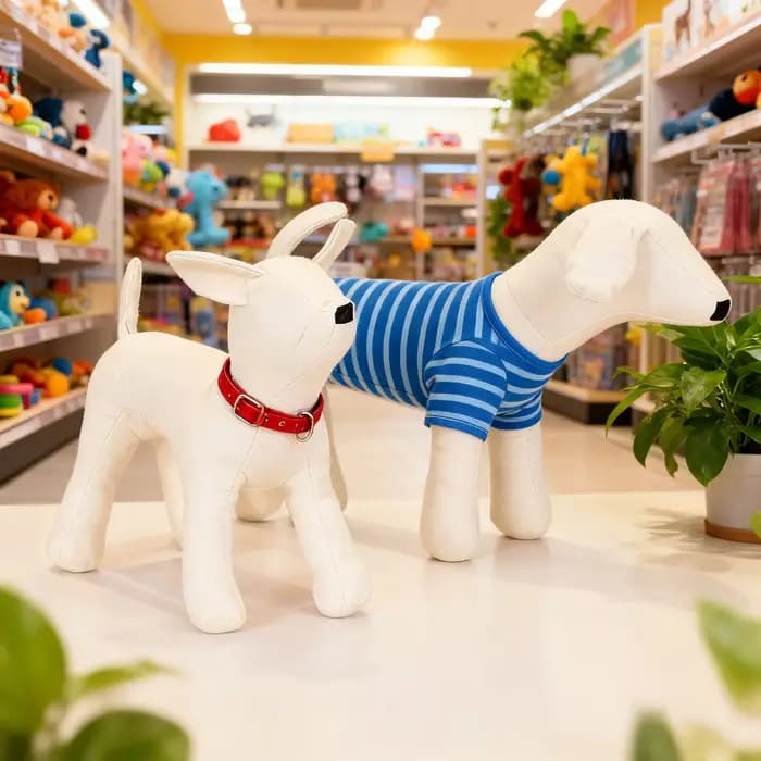 Modèle de torse en cuir PVC pour animaux de compagnie, mannequin pour chien, support de vêtements po