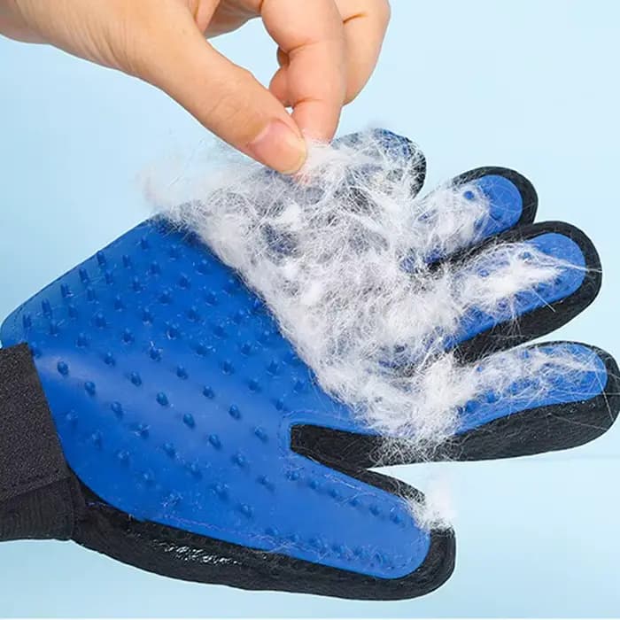 Pet Hair Remover Gants Chat Chien Massage Baignade Nettoyage Toilettage Fournitures Silicone Cheveux