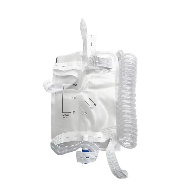 Nouveau sac d'urine pour chien et chat, collecte de 150ml 300ml, Drainage Luer Lock, sangles suspend