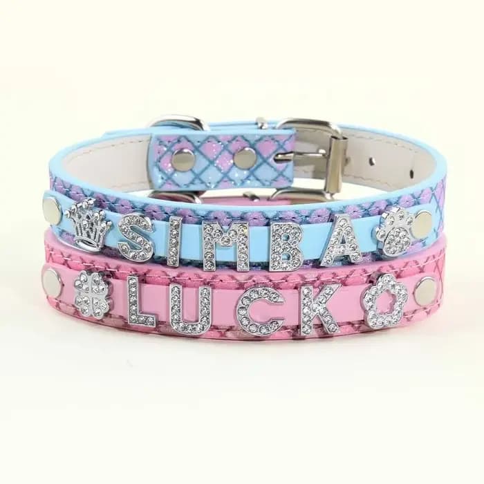 Colliers pour chiots en strass scintillants, personnalisés pour petits chiens, Chihuahua, collier po
