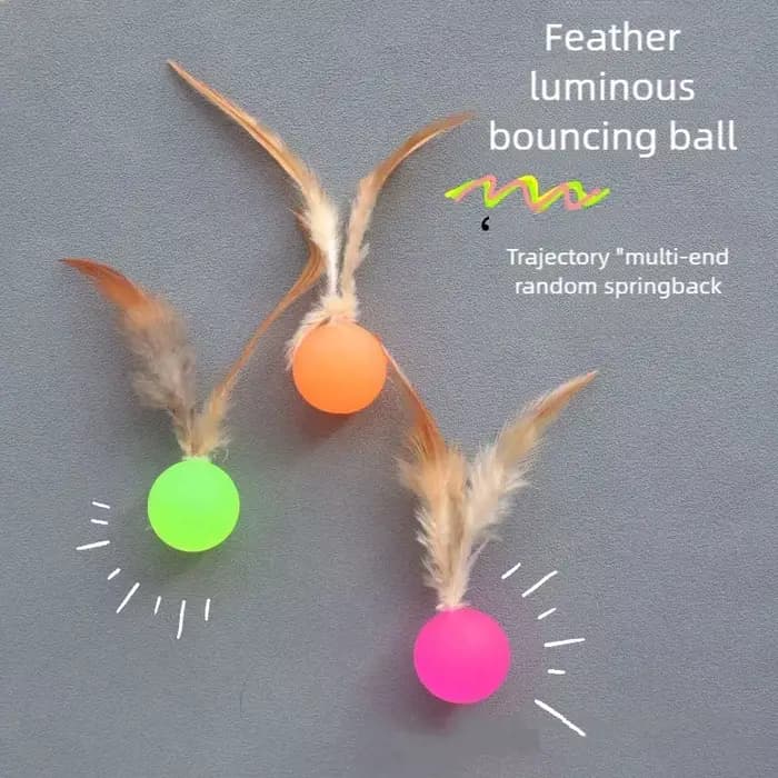 Balle élastique amusante pour chat, jouet interactif, fournitures pour animaux de compagnie, jouets 