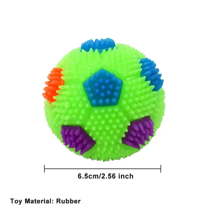 Balle rebondisnoyaux à LED pour animaux de compagnie, jouet de jeu clignotant, boule spiante, jouets