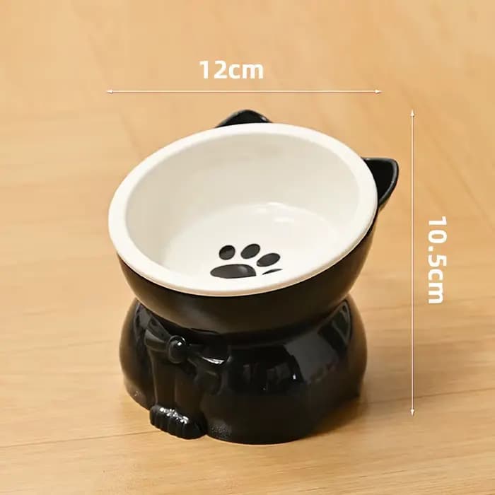 Bol en céramique pour chat, bouche inclinée, bassin d'alimentation pour chien, antidérapant, Protect
