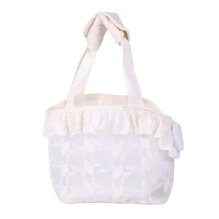 Sac de transport pour chat en maille de dentelle, sac de transport portable multifonction pour chiot