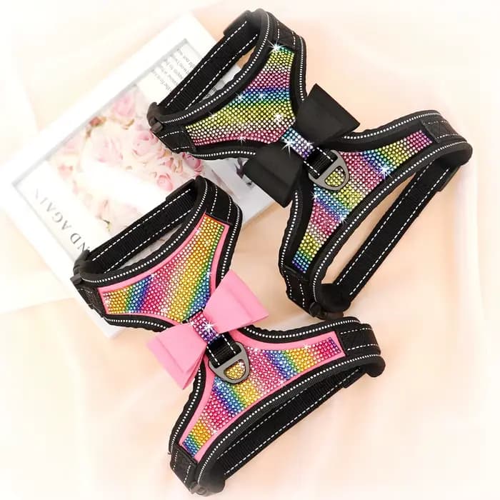 Accessoires pour chiens Bowvétérans t Bling Casting, nylon SFP, petits chiens moyens, Pitbull, émail