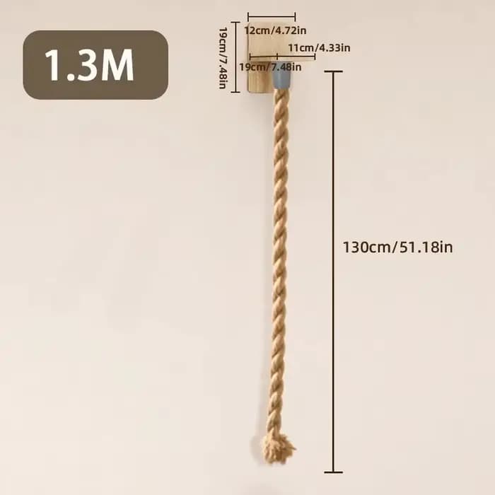 Échelle murale en sisal pour chat, arbre à chat, tour d'escalade murale, jouet pour chats d'intérieu