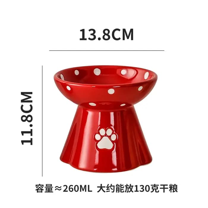 Bol pour chat en céramique, protection des vertèbres cervicales, bol pour nourriture pour chat, anti